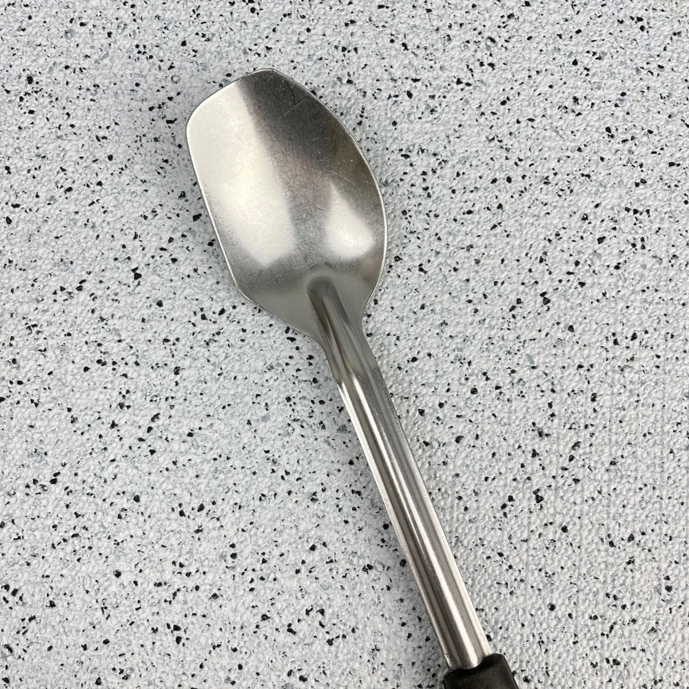 Vintage Bloomfield Industries‎ Stainless Serving Spoon Black Handle Kitchen